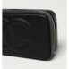 Dolce & Gabbana Quilted Leather Clutch Embossed Logo Women Black Clutch Bags