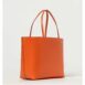 Dolce & Gabbana Shopper Tote Leather Women Orange Tote Bags