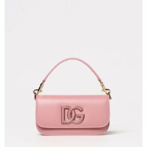 Dolce & Gabbana DG Logo Leather Clutch Bag Women Pink ONE SIZE Pink