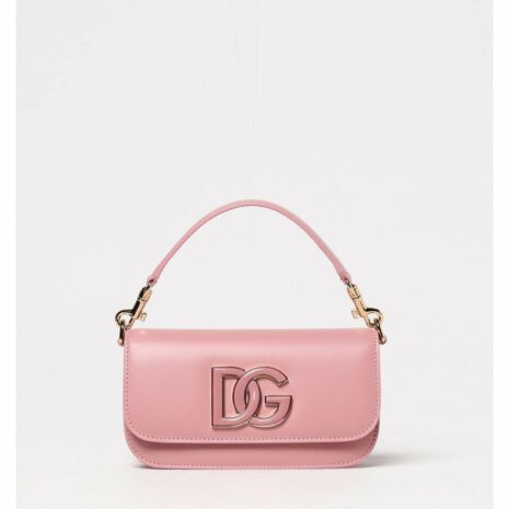 Dolce & Gabbana DG Logo Leather Clutch Bag Women Pink ONE SIZE Pink
