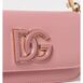 Dolce & Gabbana DG Logo Leather Clutch Bag Women Pink