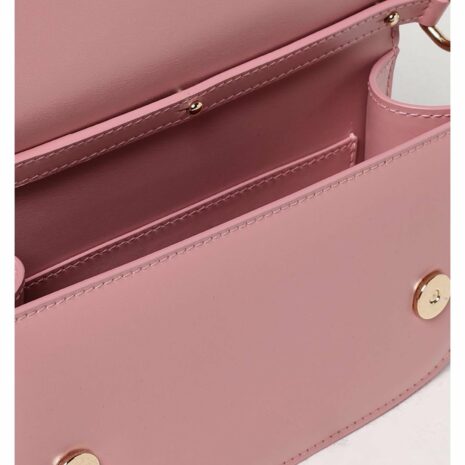 Dolce & Gabbana DG Logo Leather Clutch Bag Women Pink