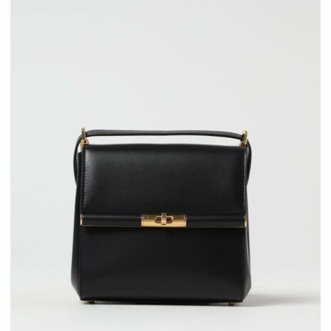 Dolce & Gabbana Leather TopHandle Handbag Women Black Clutch Bags ONE SIZE Black