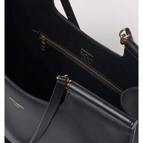 Dolce & Gabbana Sicily Large Tote Bag Women Black