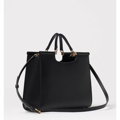 Dolce & Gabbana Sicily Top Handle Bag Women Black Handbags