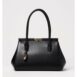 Dolce & Gabbana Sicily Doctor Bag Structured Leather Handbag Women Black Shoulder Bags ONE SIZE Black