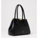 Dolce & Gabbana Sicily Doctor Bag Structured Leather Handbag Women Black Shoulder Bags