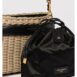 Dolce & Gabbana Wicker Handbag Drawstring Closure Women Beige Clutch Bags