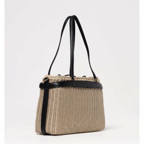 Dolce & Gabbana Raffia Woven Tote Bag Women Beige Shoulder Bags