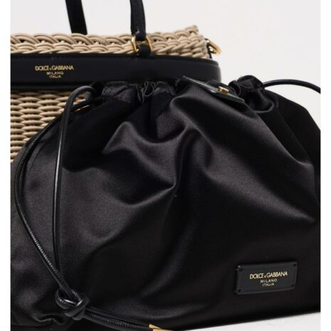Dolce & Gabbana Raffia Woven Tote Bag Women Beige Shoulder Bags