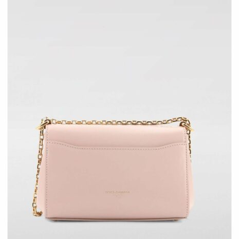 Dolce & Gabbana Sicily Small Chain Bag Women Pink Clutch Bags
