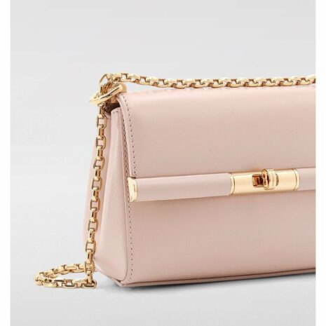 Dolce & Gabbana Sicily Small Chain Bag Women Pink Clutch Bags
