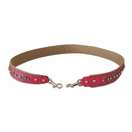 Dolce & Gabbana Complexs Pink Leather and Canvas Belt