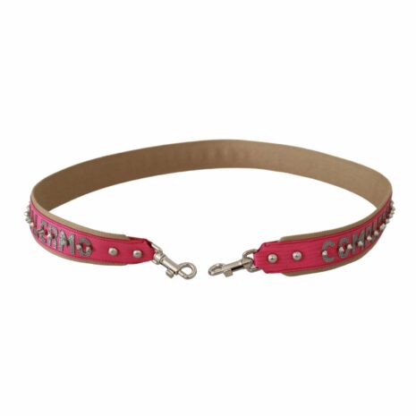 Dolce & Gabbana Complexs Pink Leather and Canvas Belt