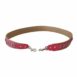 Dolce & Gabbana Complexs Pink Leather and Canvas Belt