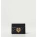 Dolce & Gabbana Quilted Leather Card Holder Heart Detail Women Black Wallets & Pouches ONE SIZE Black