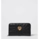 Dolce & Gabbana Quilted Leather Zip Wallet Women Black Wallets & Pouches ONE SIZE Black