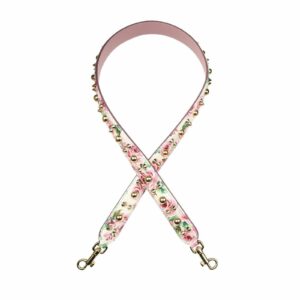Dolce & Gabbana Floral Studded Handbag Strap Women Pink Shoulder Bags ONE SIZE Pink