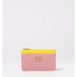 Dolce & Gabbana TwoTone Leather Card Holder Women Pink Wallets & Pouches ONE SIZE Pink