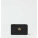 Dolce & Gabbana Leather Card Holder Zip Wallet Women Black Wallets & Pouches ONE SIZE Black