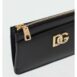 Dolce & Gabbana Leather Card Holder Zip Wallet Women Black Wallets & Pouches