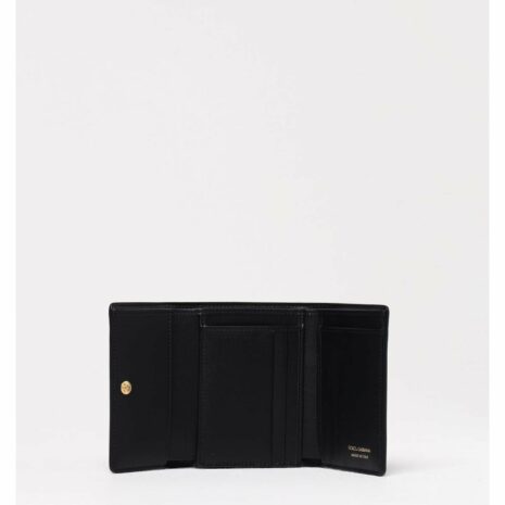 Dolce & Gabbana DG Leather Wallet Women Black Wallets & Pouches