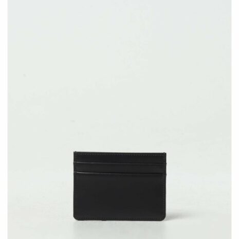 Dolce & Gabbana Card Holder Logo Canvas Wallet Women Black Wallets & Pouches