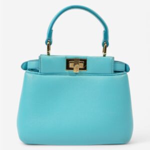 Fendi Peekaboo Light Blue  Nappa Leather