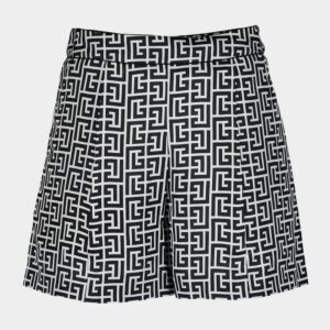 Monogram Satin Shorts