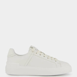 B-Court White Calfkskin Sneakers