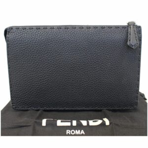 FENDI Bag Bugs eyes Roman Leather Clutch