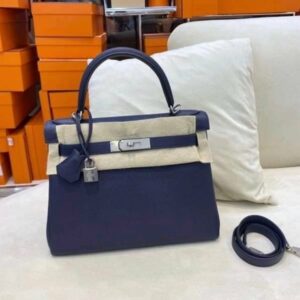 Hermes Kelly 28cm Togo Palladium Hardware