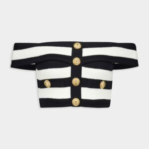 Off-Shoulder Striped Top