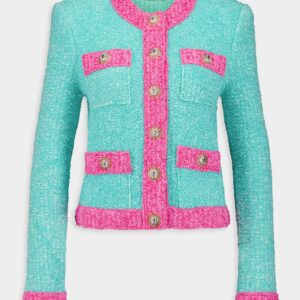 Buttoned Knit Jacket