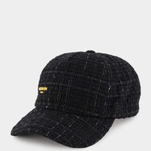 Black Tweed Logo Cap