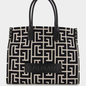 B-Army Medium Monogram Jacquard Shopper Bag