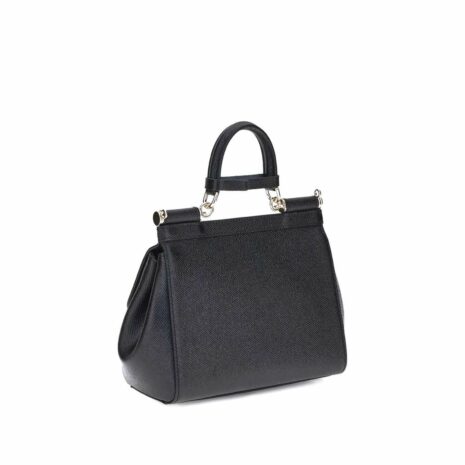 Dolce & Gabbana Sicily Medium Top Handle Bag Women Black Shoulder Bags