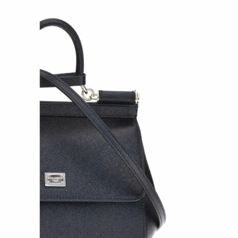 Dolce & Gabbana Sicily Medium Top Handle Bag Women Black Shoulder Bags