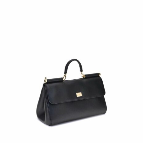 Dolce & Gabbana Miss Sicily Top Handle Bag Women Black Shoulder Bags