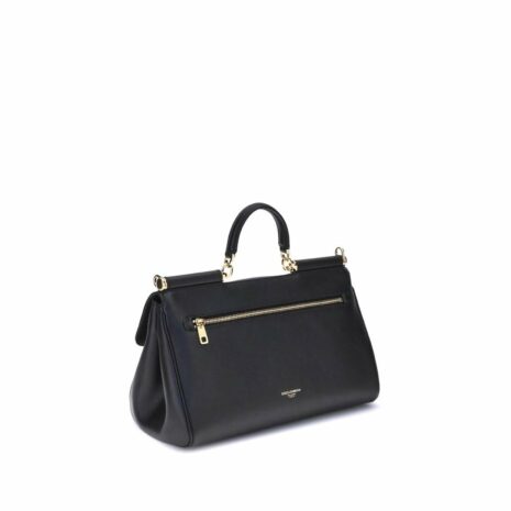 Dolce & Gabbana Miss Sicily Top Handle Bag Women Black Shoulder Bags