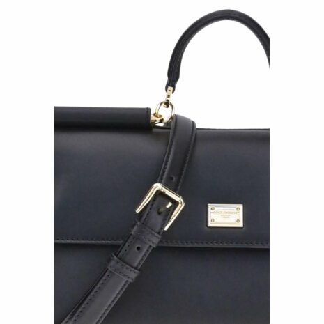 Dolce & Gabbana Miss Sicily Top Handle Bag Women Black Shoulder Bags