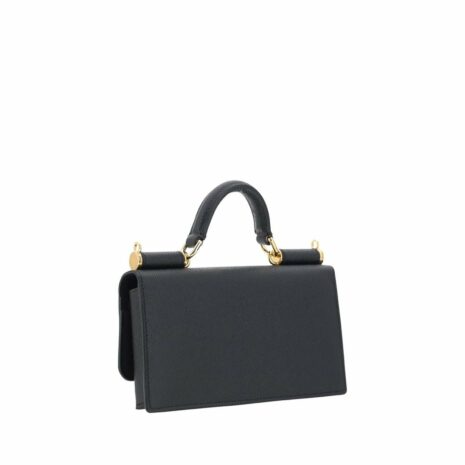 Dolce & Gabbana Sicily Wallet on Chain Women Black Shoulder Bags