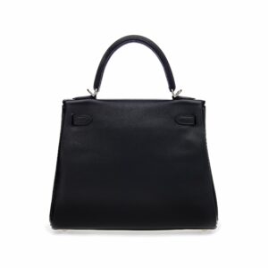 Hermes Kelly 25 Retourne Veau Swift 89 Noir