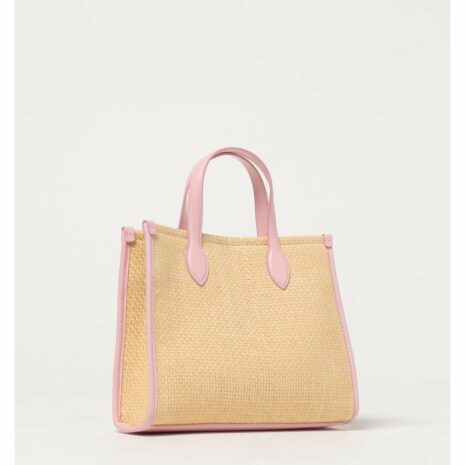 Dolce & Gabbana Raffia Tote Bag Kids Natural
