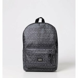 Dolce & Gabbana Logo Print Backpack Kids Black Bags ONE SIZE Black
