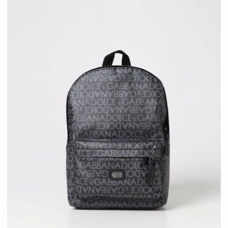 Dolce & Gabbana Logo Print Backpack Kids Black Bags ONE SIZE Black