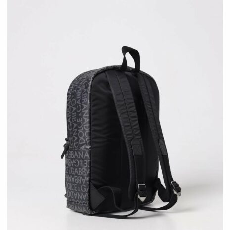 Dolce & Gabbana Logo Print Backpack Kids Black Bags