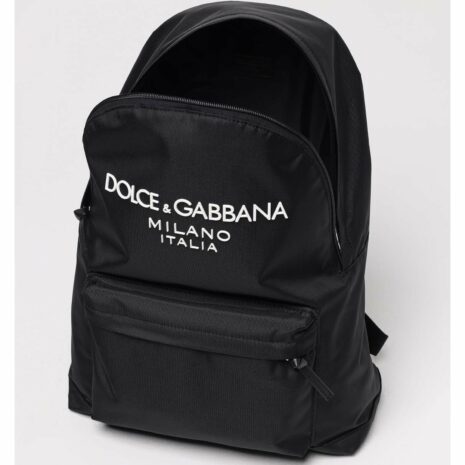 Dolce & Gabbana Dolce Gabbana Nylon Backpack Kids Black Bags