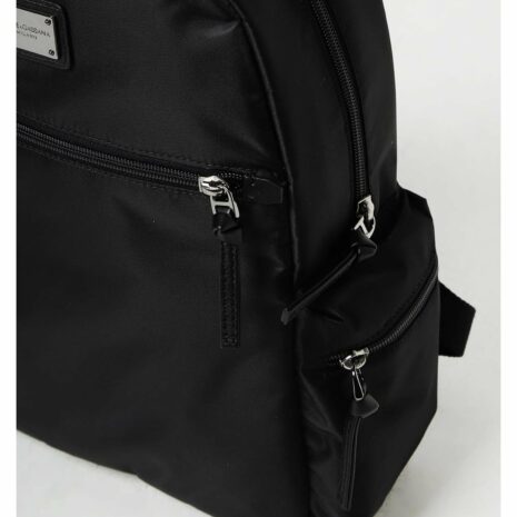 Dolce & Gabbana Nylon Backpack Kids Black Bags