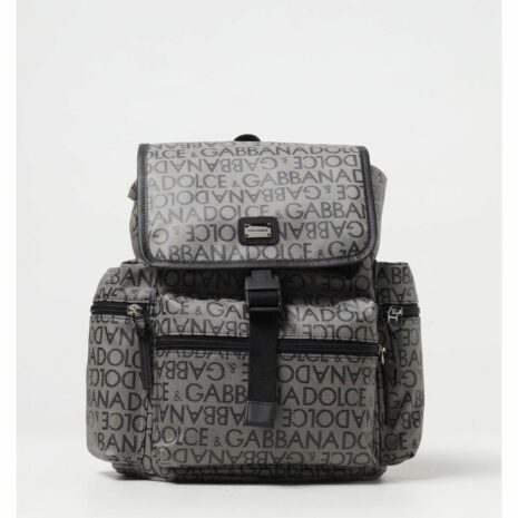 Dolce & Gabbana Logo Backpack Casual Carry Kids Brown Bags ONE SIZE Brown